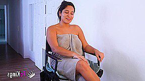 The curvaceous Latina named Lana Villafuerte is absolutely scorching! A session in the shower, some self-pleasure, foll